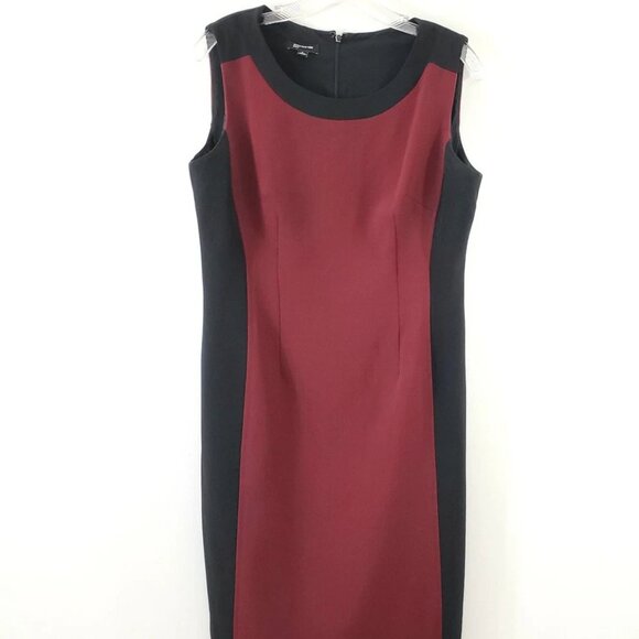 Jones New York Size 6 Woman's Kelly Red Black Sleeveless Dress - Picture 1 of 5